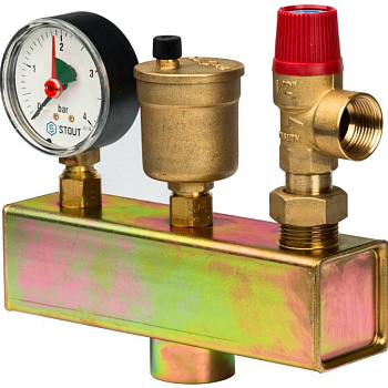 Группа безопасности котла 1" 3 бар STOUT